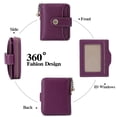 thumbnail image 4 of FALAN MULE Wallet for Women Leather Small RFID Blocking Bifold Zipper Pocket Card Holder with ID Window, 4 of 7