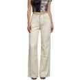 thumbnail image 3 of Women's Light Wash Distressed Wide Leg Jeans High Waisted Fit, 3 of 8