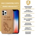 thumbnail image 7 of Case Yard Wooden Case Outside Soft TPU Silicone Slim Fit Shockproof Wood Phone Cover for Girls Boys Men and Women Supports Wireless Charging In God We Trust Design case for iPhone-11-Pro-Max, 7 of 7