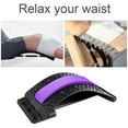 thumbnail image 3 of Vogacara Masajeador de espalda Fitness Relajación Camilla Estiramiento Presión Aliviar Viaje Plástico Columna vertebral Soporte Tipo 2 Púrpura masajeadores Tipo 2 Púrpura Vogacara  CE011707-04, 3 of 6