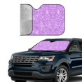 thumbnail image 4 of Bingfone Lilac Glittering Car Windshield Sun Shade Protector Keep Your Vehicle Cool Sun Shield Visor Cover Foldable For Car Truck Suv-Small, 4 of 9