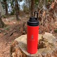 thumbnail image 5 of Chef Craft Vacuum Insulated Water Bottle, 18 ounces, Pompeian Red, 5 of 9