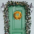 thumbnail image 5 of Harlier Christmas Wreath for Front Door, 15.8" Artificial Christmas Wreath with LED Lights Christmas Door Hanger Decor, Merry Christmas Sign Decorations for Yard Porch Windows Wall Home Supplies, 5 of 7