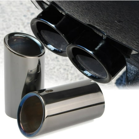 Tail Exhaust Tip Pipes Titanium Black For BMW E90 E92 325i 328i 3 Series (Best Exhaust For Bmw S1000rr)