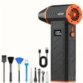 thumbnail image 1 of Violent Turbo Fan Mini USB Rechargeable Handheld Air Duster – 36V 10000mAh Battery, Portable ABS Blower for Keyboards, Car, Electronics & Outdoor Use, 1 of 11