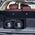 thumbnail image 3 of MTX Audio TNP212D2 Terminator subwoofer de 12 pulgadas con sistema de altavoces de graves duales de 1200 vatios y amplificador para automóviles, juego de 2, negro, 3 of 5