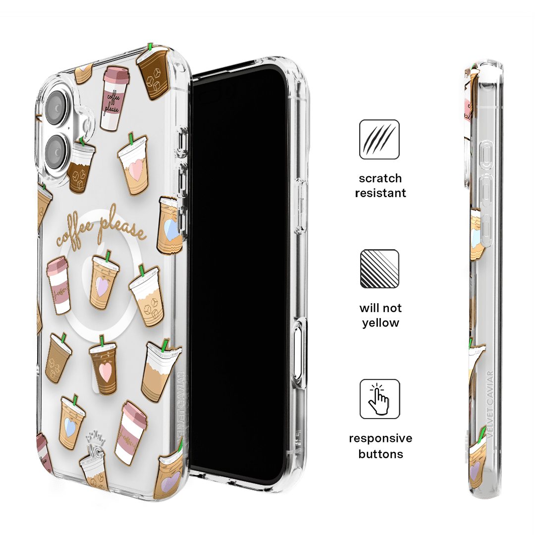 VELVET CAVIAR for iPhone 16 Plus Case Coffee - Compatible with MagSafe - Clear Protective Phone Cases for Women