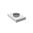 thumbnail image 2 of Cowrie 14" Round Decorative Vessel Black Glass Sinks With 36" White Base, 2 of 7
