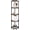 Rustic Brown, variant on Corner Shelf Stand 5-Tier with Metal Frame, Corner Bookshelf for Living Room Home Office Bedroom, Rustic Brown