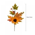 thumbnail image 4 of Artificial Fall Flowers Bouquet Fake Sunflowers Maple Leaves Mini Pumpkins Berries for Home Kitchen Halloween Christmas Décor, 4 of 9