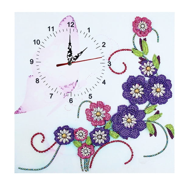 Reloj Diamante Bricolaje Taladro Forma Especial Kit Pintura Diamantes Imitación Del
