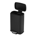 thumbnail image 3 of Innovaze 1.3 gal./5 Liter Rectangular Matt Black Step-on Trash Can for Bathroom and Office, 3 of 5