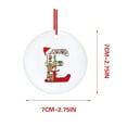 thumbnail image 2 of Christmas A to Z 26 Letter Ornament Christmas Tree Ornament Personalized Monogram Ornament Initial Alphabet Ornament Car Hanging Decoration Rearview Mirror Ornament, 2 of 4