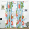 thumbnail image 2 of Cherries and White Flower Curtains Black Out 72 Inch Length Curtains for Sliding Glass Doors Bedroom Living Room 2 Pack, 2 of 6