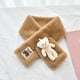 thumbnail image 2 of 12x82cm Moda mujer invierno bufandas cruzadas calentadores de cuello lindo oso bufandas de felpa chal, 2 of 5