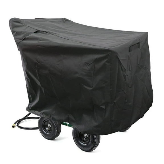 CHENGSI Black Garden Hose Reel Cart Cover, 39L x 28W x 39H, Heavyweight 420D Oxford Fabric, Weather-Resistant, Protects Hose Reel from Rain,Wind,Dust,and UV Rays,Easy to Clean,Fits Most Hose Reels