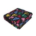 thumbnail image 2 of KLL Colorful Excavator Print Fleece Throw Blanket, Horizontal Fleece Bedding Cute Soft Blankets Comfy Fleece Flannel Plush Home Decor for Couch & Bed -50"x40", 2 of 9