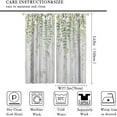 thumbnail image 2 of Floral Curtains,Watercolor Spring Floral Leaves Farmhouse Wooden Flower Rustic Country Rod Pocket Blackout Window Drapes Bedroom Living Room 27.5x63in,2 Panel Set, 2 of 6