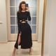thumbnail image 5 of Suéter con abertura y falda plisada para mujer, traje de lana con tirantes, otoño e invierno, 5 of 6