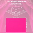 thumbnail image 2 of Papier de Soie Rose Vif en Vrac, 100 Feuilles de Papier d'Emballage Cadeau Métallique pour Maison, Cuisine, Mariages, Fêtes d'Anniversaire, Douches, Arts et Artisanat, Bricolage, 2 of 4