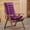 Purple#5, variant on Tufted Floor Chair Cushion | Breathable Non-Slip Foam Seat Pad for Living Room, Office, Tatami, Gaming | Soft Nylon Spandex Cover | Resilient Support | 125x48x8 cm | Single | Multiple Colors