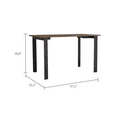 thumbnail image 7 of Cabo Writing Desk, Modern Industrial Design with Spacious Work 47.2" x 25.2" Mahogany, 7 of 7