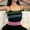 Black, variant on Camisole Tops for Women Crop Tops for Women Square Neckline Camisole Braid Color Stripe Halter Knitted Inner Vest Women's Summer Blouses for Women Casual Summer White One Size