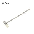 thumbnail image 3 of Unique Bargains 4pcs Double Face Small Plastic Metal Hammer 7' Round Dual Head Multifunctional Mallet with Soft/Hard Tips, White, 3 of 5