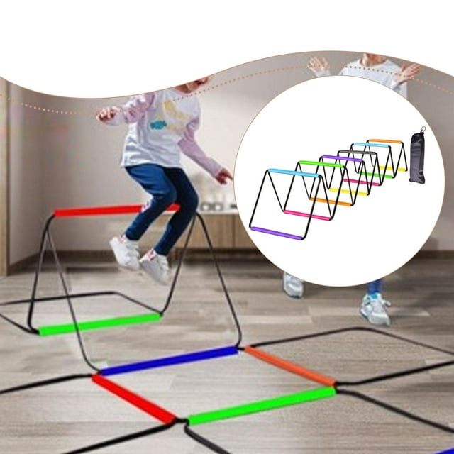 DYNWAVECA Agility Ladder Football Footwork Ladder Flexible Portable Multifunction Jumping Obstacles Soccer Speed Ladders for Volleyball 480cmx40cm