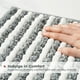 thumbnail image 4 of Alfombra de baño FRESHMINT Chunky Ombre Chenille 50x80 cm gris y blanco, 4 of 7
