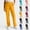 #03 Yellow, variant on Womens 4-Way Stretch Scrub Pants Drawstring Mid Rise Straight Leg Nursing Trousers Soft Breathable Functional Side Pockets Healthcare Casual Bottoms,S,#03 Dark Purple