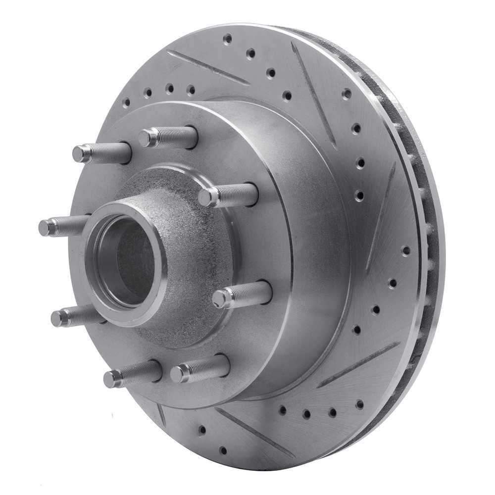 Dynamic Friction Company 631-54118R DFC Brake Rotor - Drilled And Slotted - Silver
