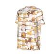 thumbnail image 6 of Fotbe Cute Bee Gnome Baseball Jersey Shirt for Men and Women, Casual Short Sleeves Button Down T-Shirt-Small, 6 of 9