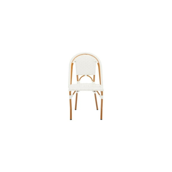 SAFAVIEH California Outdoor Patio Side Chair, White, Set of 2