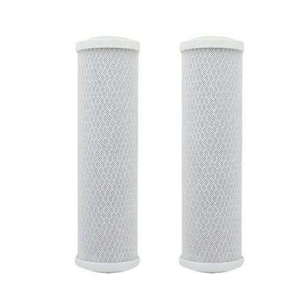 Replacement RO Filter for Watts WCBCS975 / Carbon Block Filter (2-Pack) Replacement RO (Best Solid Block Carbon Filters)