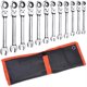 thumbnail image 1 of Yescom 12Pcs Combination Wrench Set 8-19mm Flex-Head Metric Ratcheting Spanner Car Repair Hand Tools Yescom Modern, 1 of 7