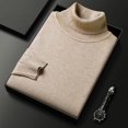 thumbnail image 1 of Autumn and Winter Men Cashmere Sweater Men's Wool Pullover High Collar Soft and Warm Pullover Knitted Sweater Men's Sweater, 1 of 5