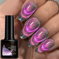 Dengmore 6 Color for Choose Crystal Glow Cat Eye Gel Polish, UV/LED Lamp Required, Create Versatile Nail Art Styles with Shimmery Magnetic Effect, Salon-Level Manicure