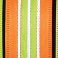 thumbnail image 2 of The Ribbon People Orange and Green Wired Craft Ribbon with Stripes 1.5" x 40 Yards, 2 of 2