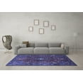 thumbnail image 3 of Ahgly Company Indoor Rectangle Medallion Blue Traditional Area Rugs, 8' x 12', 3 of 4