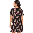 thumbnail image 6 of Cotton Nightgowns for Women - Popcorn Sleep Shirts for Women's Nightgowns & Sleepshirts, Soft Cotton Pajama Dress Shirts for Women, House Dress Sleepwear for Women, 6 of 7