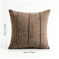 thumbnail image 3 of Throw Pillow Covers 18 x 18, Set of 2 - Fall Decorative Soft Corduroy Striped Boho Pillow Covers, Cushion Pillow Cases for Farmhouse Decor, Couch, Easter, Bed Living Room, Khaki, 2 Pack, 3 of 8