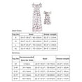 thumbnail image 3 of FYMNSI Womens Dress Summer Floral Smocked Midi Dress Square Neck Mommy and Me Dresses Family Matching Outfits Mom S, 3 of 9