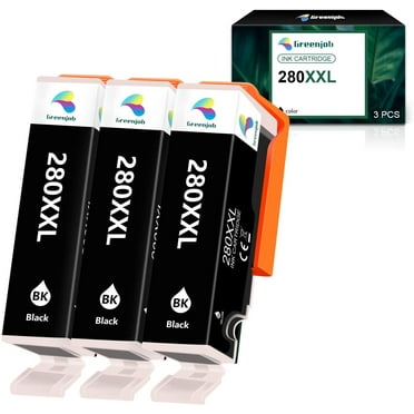Greenjob PGI-280 CLI-281 XXL Compatible Ink Cartridge Replacement for Canon 280 281 Work with Pixma TS6320 TS8320 TS6120 TS6220 TS8120 TS8220 TS9120 TS9520 TR7520 TR8520 TS9521C Printer(3 Pack)