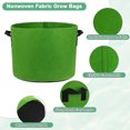 thumbnail image 2 of Uxcell 5 Pack Plant Grow Bags 7 Gallon Grow Bags 300G Thickened Fabric Pots with Handles Plant Garden Grow Pots Green, 2 of 7