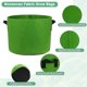 thumbnail image 2 of Uxcell 5 Paquete de Bolsas de Cultivo para Plantas 7 Galones Bolsas de Cultivo de Tela Gruesa de 300G con Asas Macetas de Jardín Verde, 2 of 7