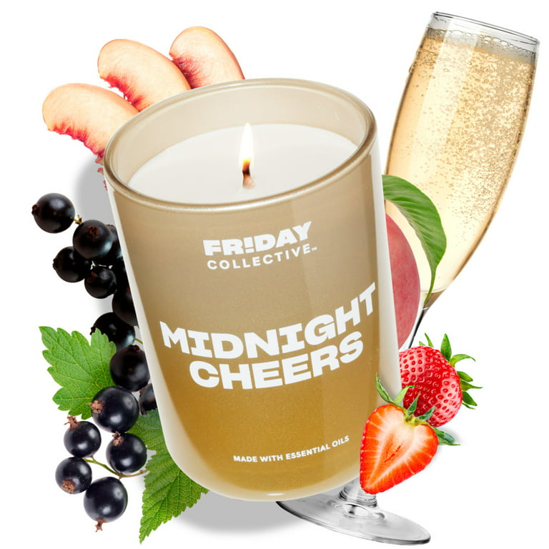 Friday Collective Midnight Cheers 8oz candle 