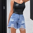 thumbnail image 6 of cfhntfmh High Waisted Shorts for Women Cut off Ripped Jean Shorts Summer Trendy Denim Shorts with Pocket, 6 of 7