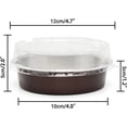thumbnail image 2 of Mini Ramekins with Lids oz Disposable Aluminum Foil Cake Baking Tins Pans Creme Brulee Tart Pie Tins Silver Small Individual Round Containers Oven for Baking, 2 of 6