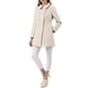 thumbnail image 2 of Abrigo largo de invierno de doble botonadura con cuello Peter Pan para mujer Inspire Chic en color beige, talla XL, 2 of 7